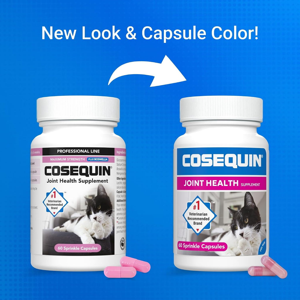 Nutramax Cosequin Joint Supplement for Cats, Easy Sprinkle Capsule, 60ct