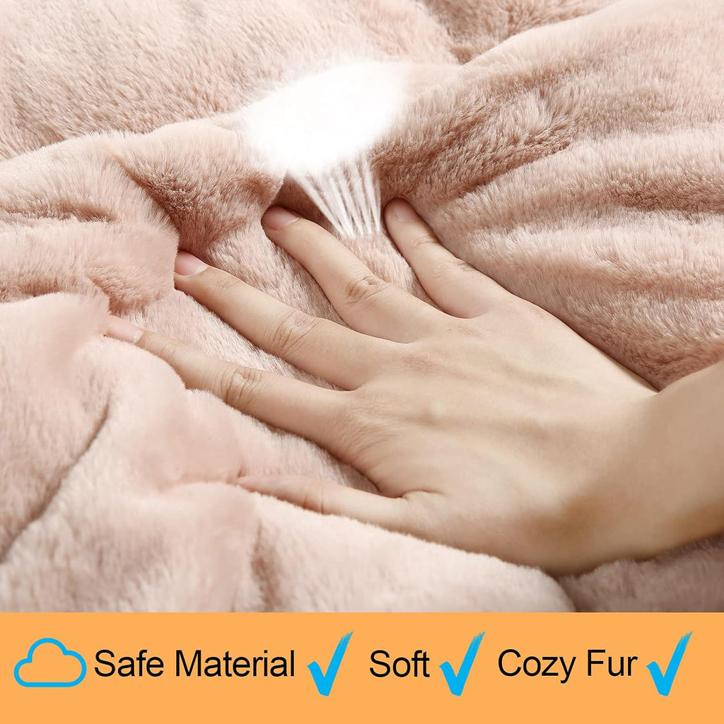 Dog Crate Pad Washable Dog Bed for Crate Large Cozy Mat 42-Inch Pink