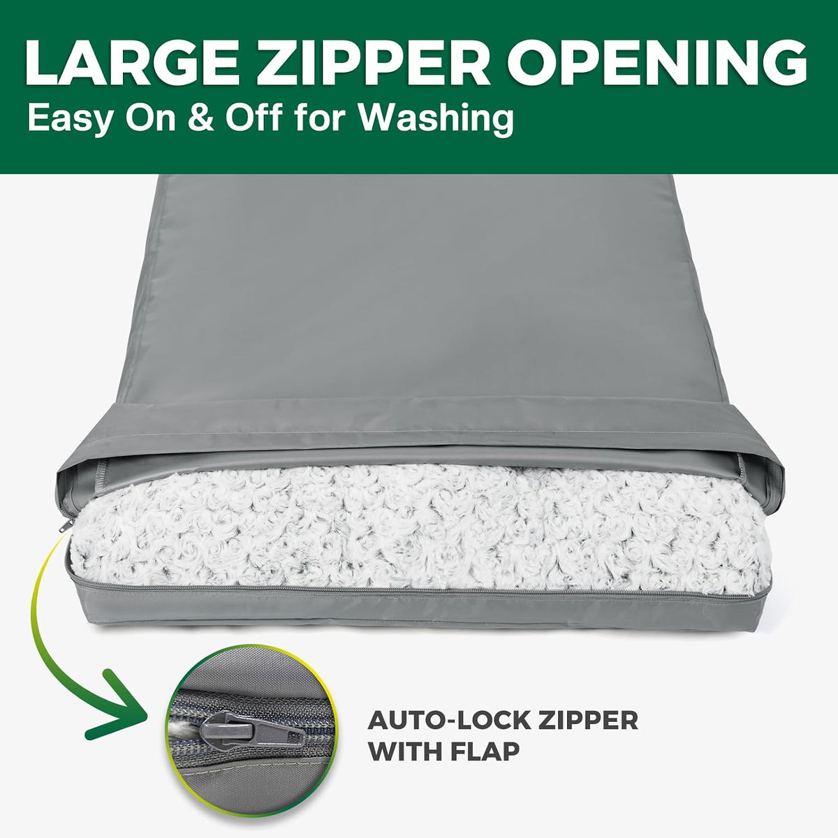 PAWFINITY Extra Large Waterproof Dog Bed Cover Replacement Washable, XXL