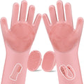 6PCS Grooming & Bath Supplies for Dogs, Cats | Dog Washing Gloves | Dog Bath Brush | Dog Shower Brush | Pet Grooming Gloves | Dog Grooming kit | Pet Supplies for Showerhead & Sprayer (Light Pink)