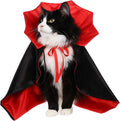 Halloween Vampire Cloak Costume,Stand-Collar Pet Cape Accessories
