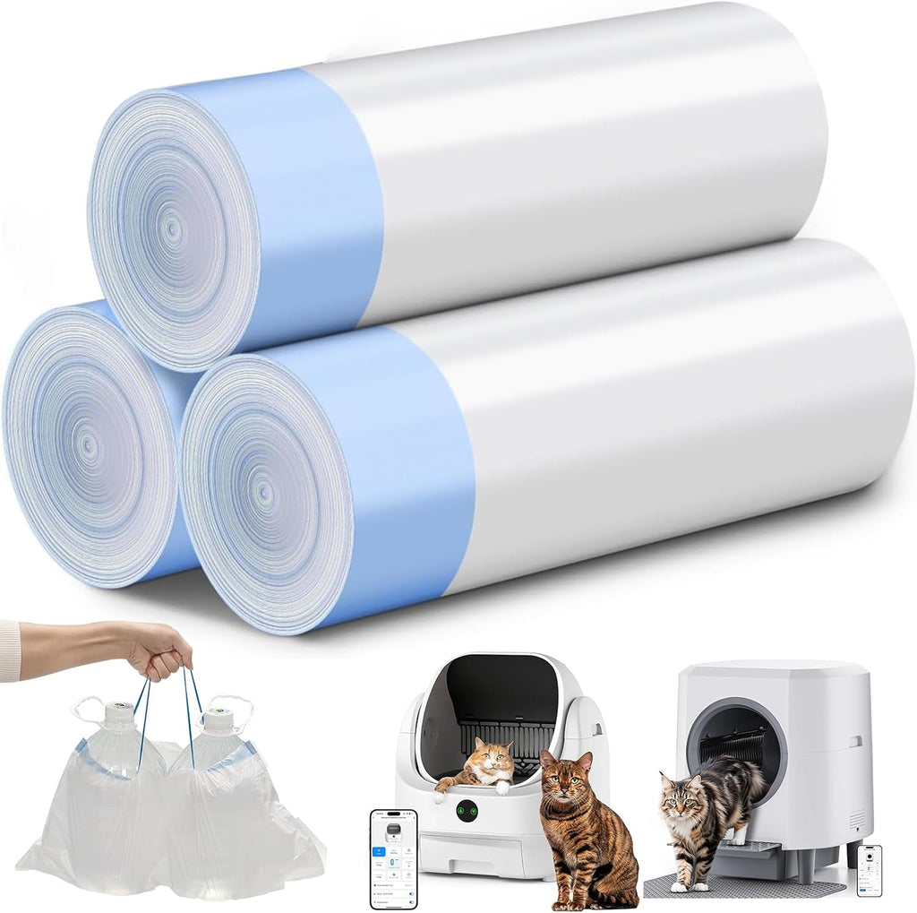 45 Packs Replaced Trash Bags-3 Rolls, Ellenpent Cat Litter Box