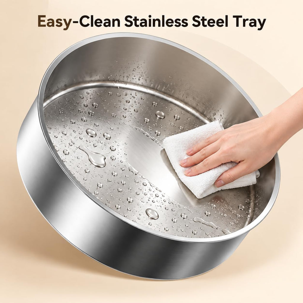 Hidden cat Litter Box Featuring a Stainless Steel Tray, Faux Greenery, an Activated Carbon Packet, and a Scoop; Plant-Style Litter Box Furniture; Includes a Free Litter mat