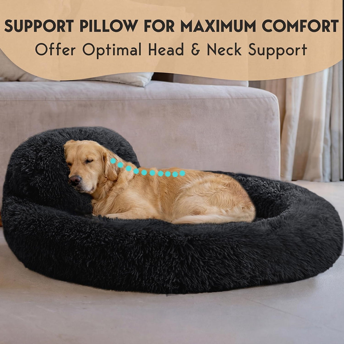 XL Dog Beds for Large Sized Dog - 45'' Extra Large Dog Bed, Washable, Soft