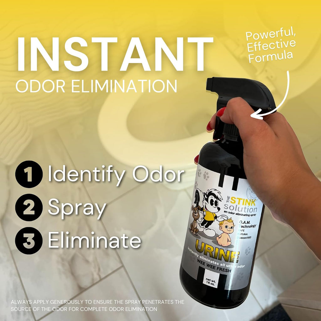 The Stink Solution Urine Odor Eliminator Spray, WeeWee Fresh, 1 Pack, 16 oz