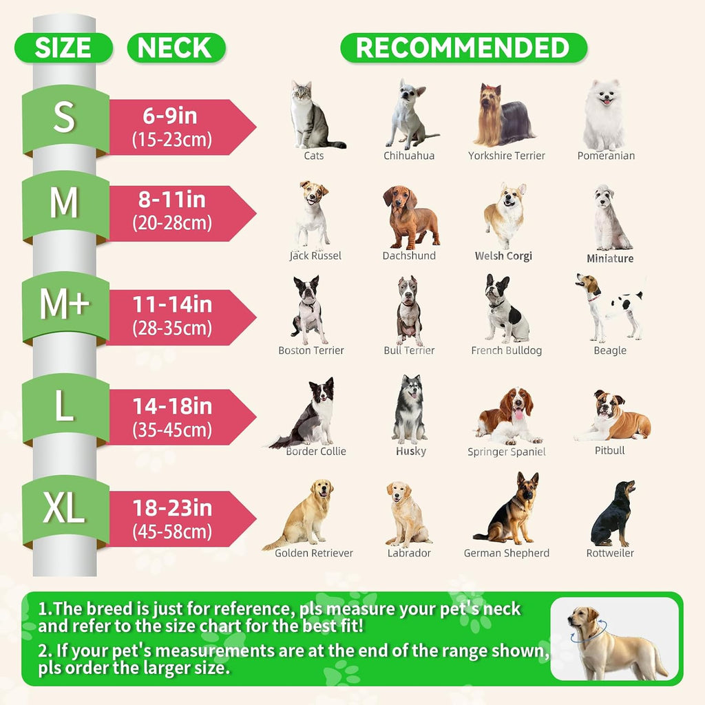 Upgraded Inflatable Dog Cone Collar to Stop Licking, Soft Dog Donut Collar