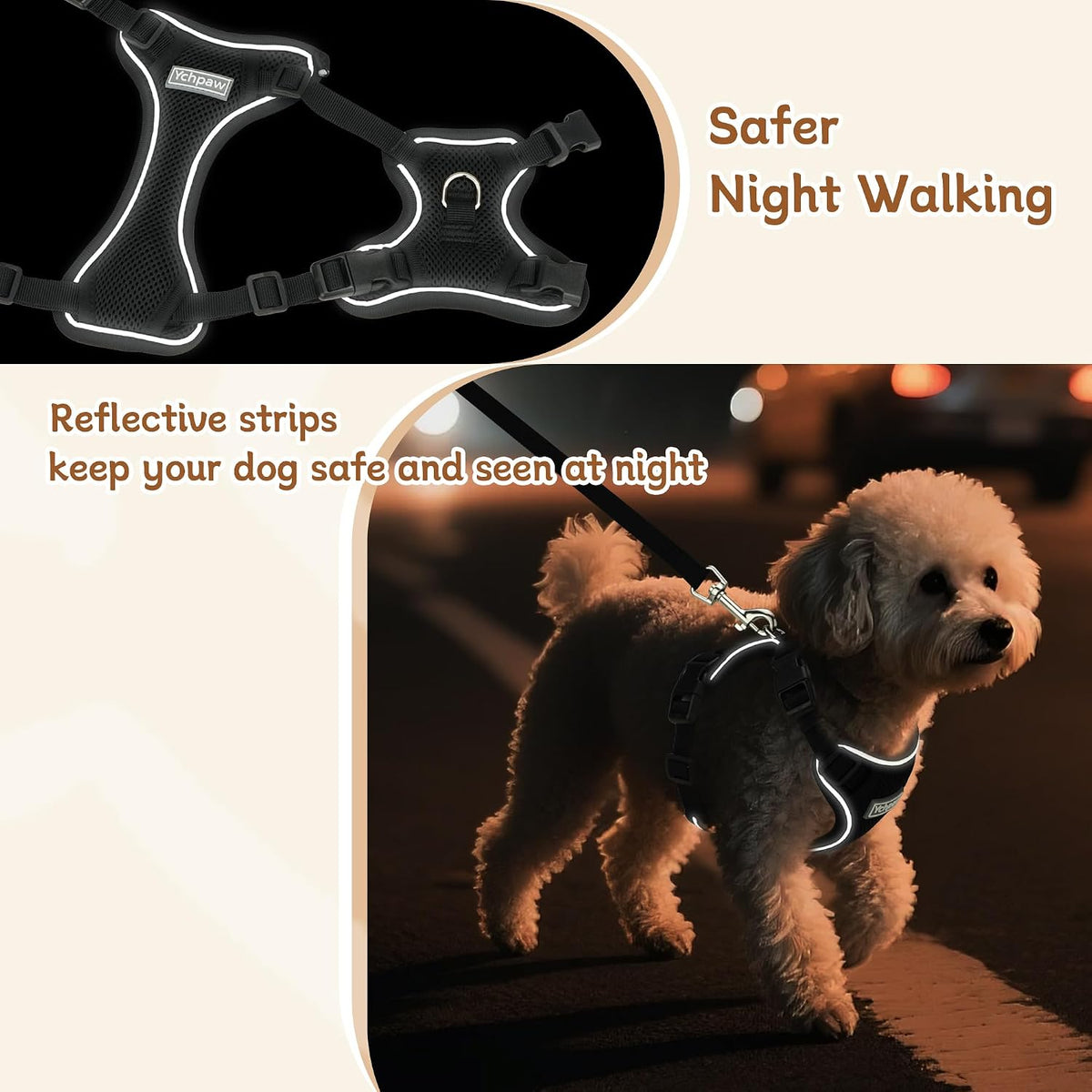 Small Dog Harness and Leash Set, Adjustable Small Sized Pet Vest