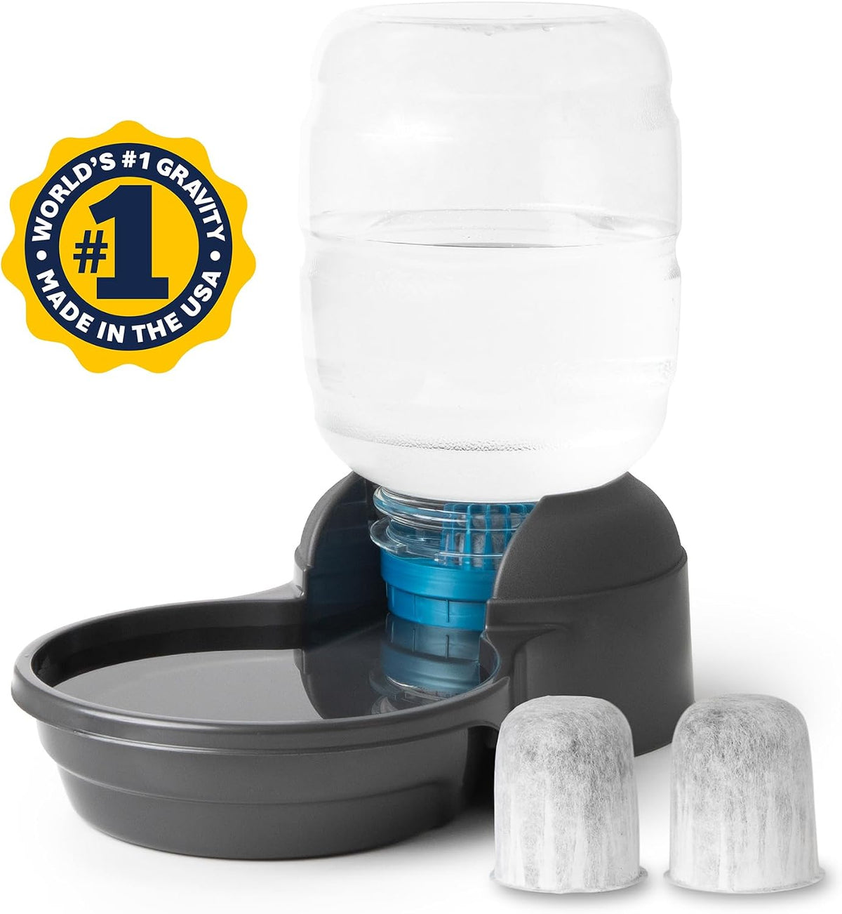 Petmate Replendish Automatic Dog Water Dispenser, 2.5 Gal, 2 Filters
