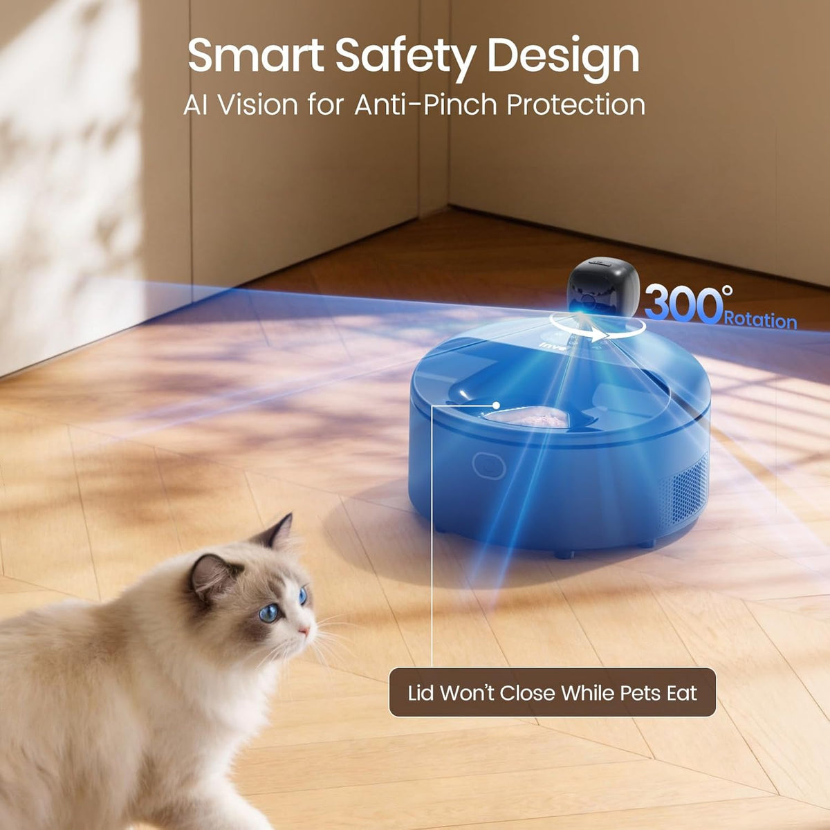 Invengo Automatic Wet Food Cat Feeder with Cooling, Camera & App Control