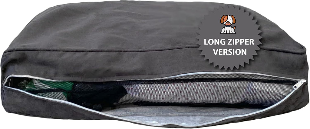 Molly Mutt Dark Gray Dog Bed Cover, Non-Toxic & 100% Cotton, 27"x36"x5"