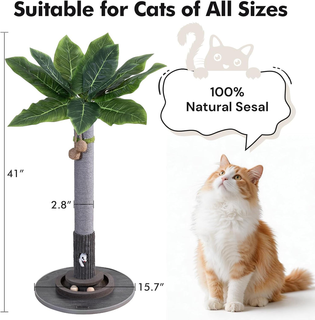 Woochpet 35"Cat Scratching Posts,Interactive Cat Toys For Indoor Large Cats