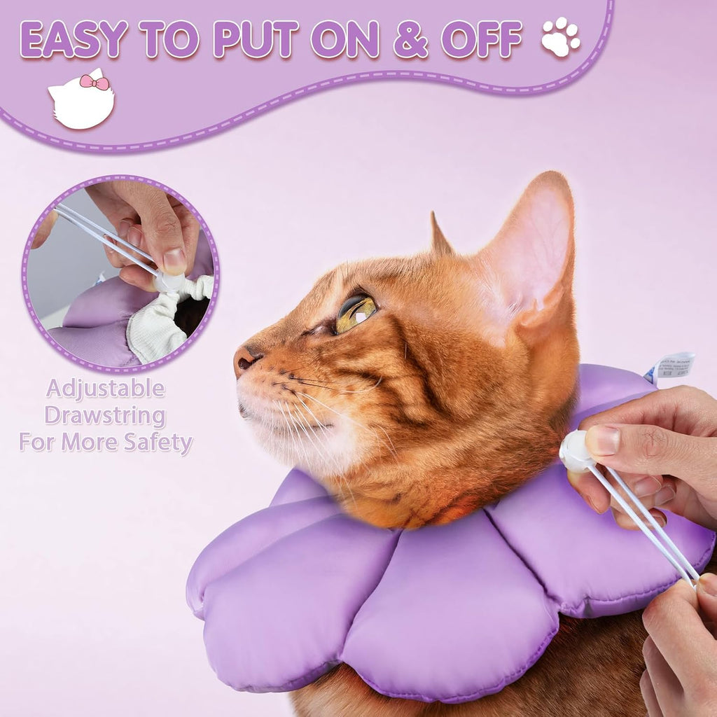 ANWA Waterproof Cat Cone Collar Soft, Cat Donut Collar After Surgery