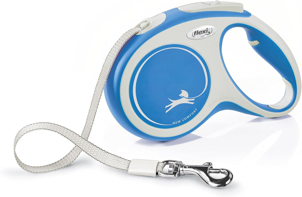 FLEXI® Comfort Tape Retractable Dog Leash, Medium, 16 ft - Blue