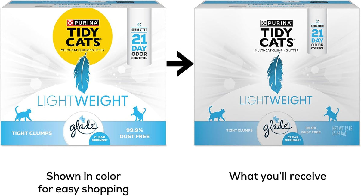 Purina Tidy Cats Lightweight Scented Cat Litter, 12 lb. Box