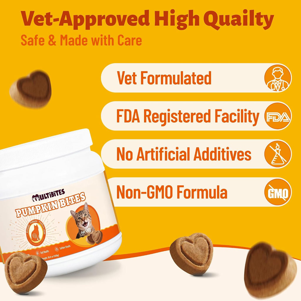 19.4oz Pumpkin Cat Treats for Digestive Health