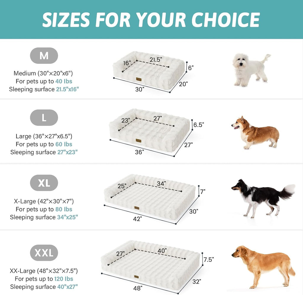 COZY KISS XXL Dog Beds Large Sized Dog 48x32 Inch