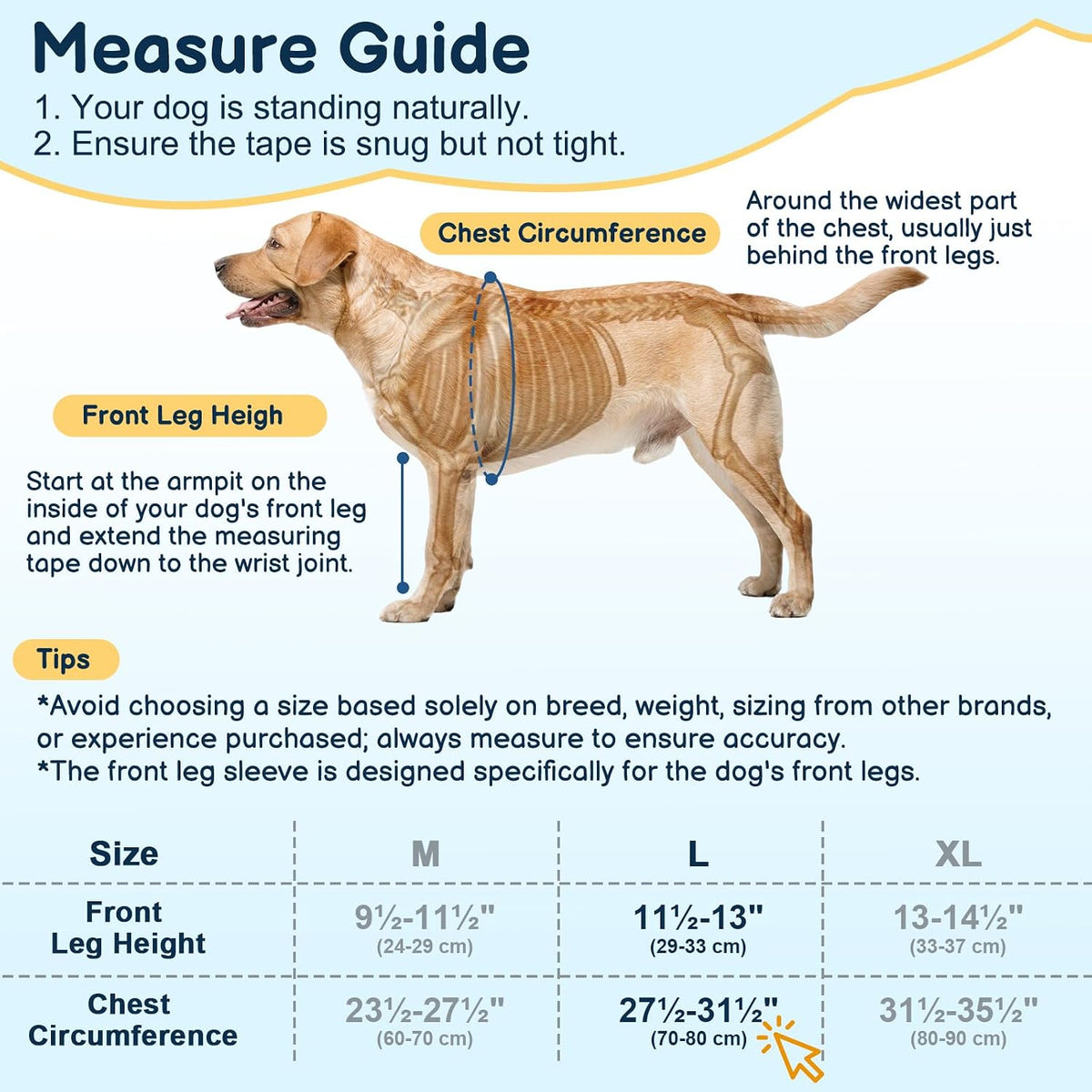 BARKLESS Dog Front Leg Sleeve to Prevent Licking, Soft Recovery Suit