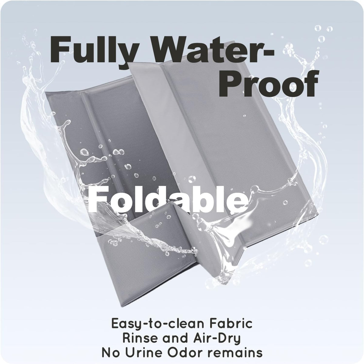 HQ4US 4LEGS Dog Litter Box Indoor High Walls, Puppy Pee Pad Holder Foldable | Dog Potty Tray, Medium Dog Toilet with Clips, No Assembly,Waterproof, Easy Clean, No Spill, Seamless, Portable for Travel