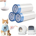 60 Count Drawstring Cat Litter Bags Compatible with MW-SC01/SC02/SC09/LR01