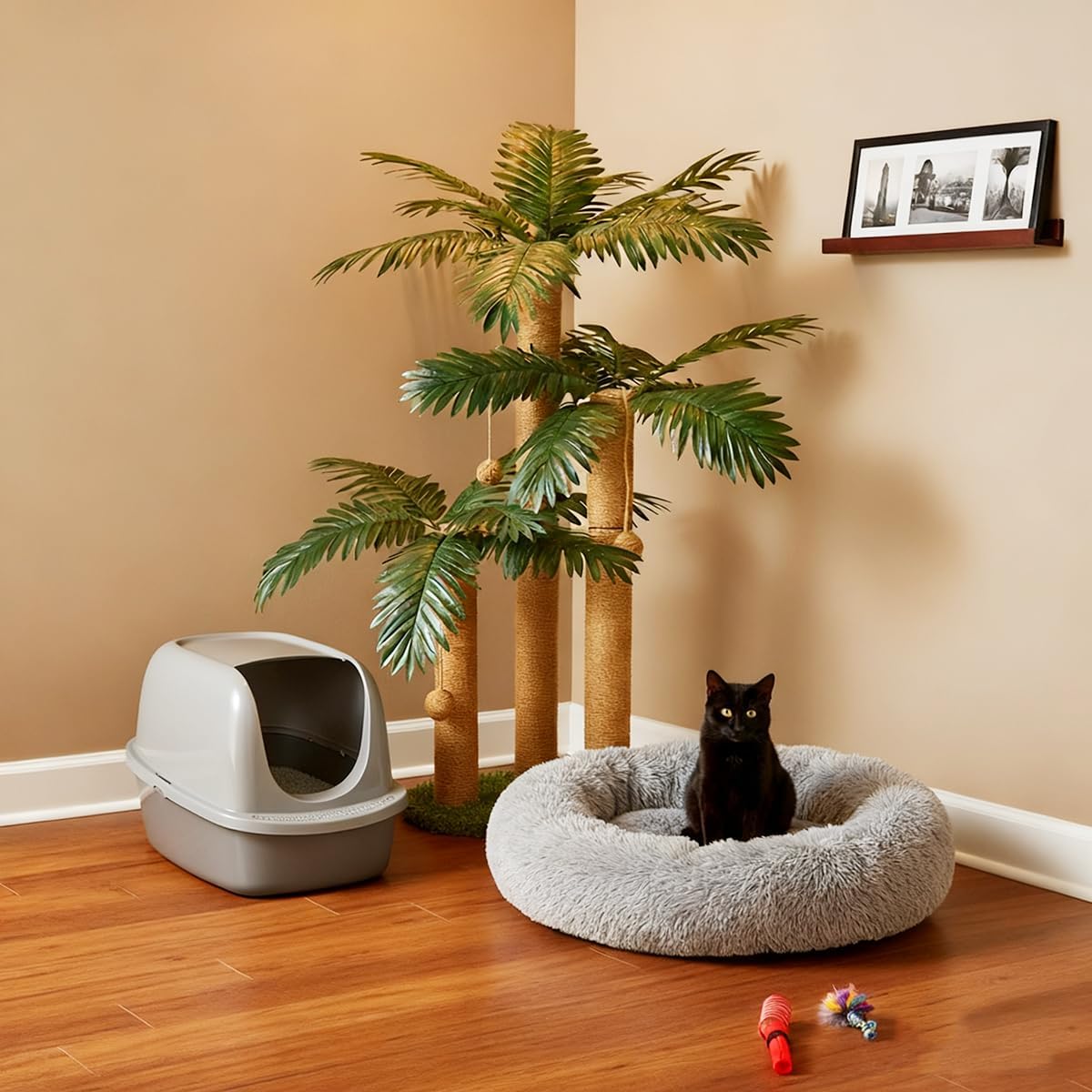 LEMONDA 31.5Inch Palm Tree Cat Scratching Post