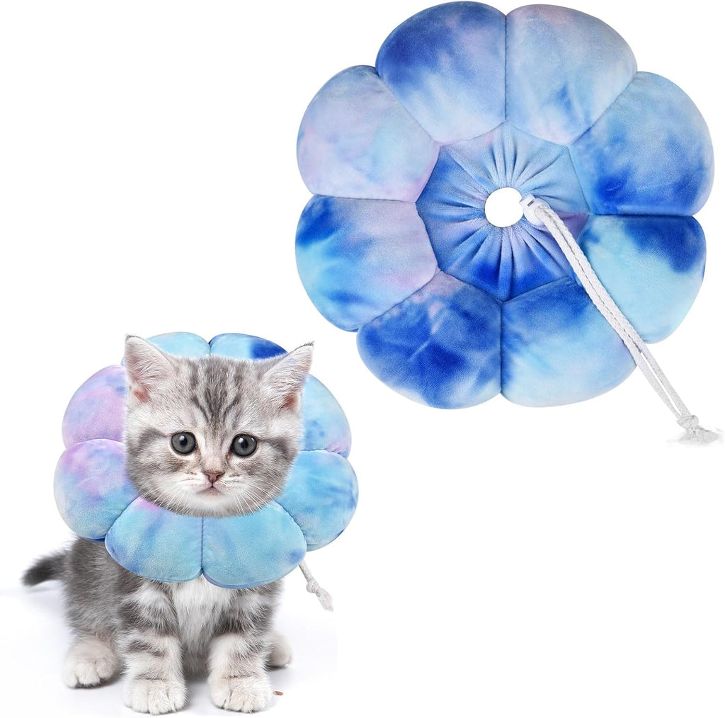 Adjustable Dog Cone Collar, Soft Dog Elizabethan Collar Recovery E Collar After Surgery, Recovery E-Collar for Kittens/Puppies and Cats Recovery