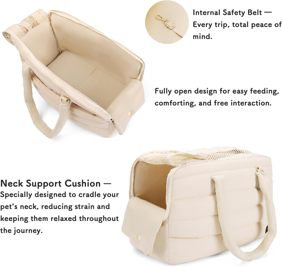 Dog Purse Carrier for Small Dog Cat up to 13lbs, Lightweight Pet Carrier
