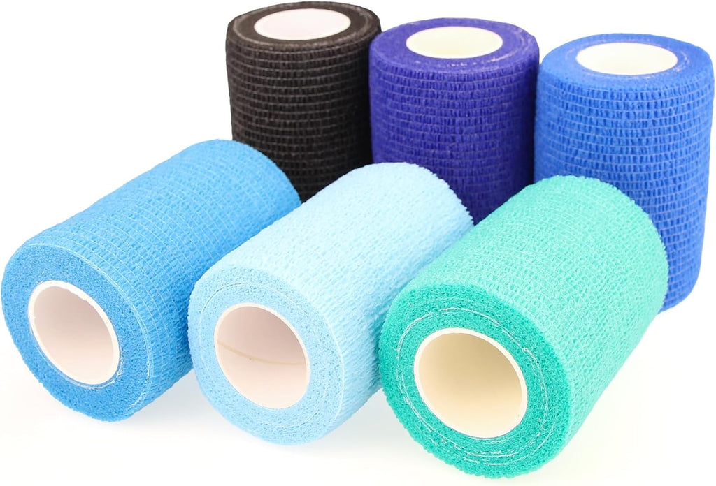 Self Adhesive Bandage Wrap Animal Cohesive Bandage Self Adherent Wrap First Aid Tape for Dogs Cats Horses Birds & Wrist Healing Ankle Sprain Swelling