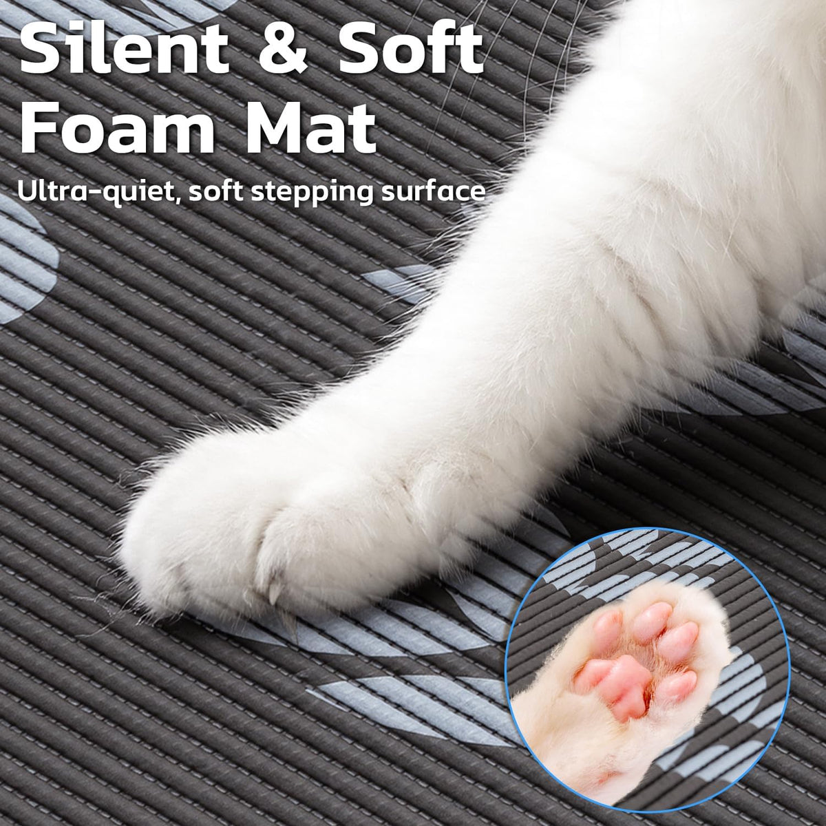 Cat Litter Mat, 40"x25" Jumbo Foam Litter Box Mat