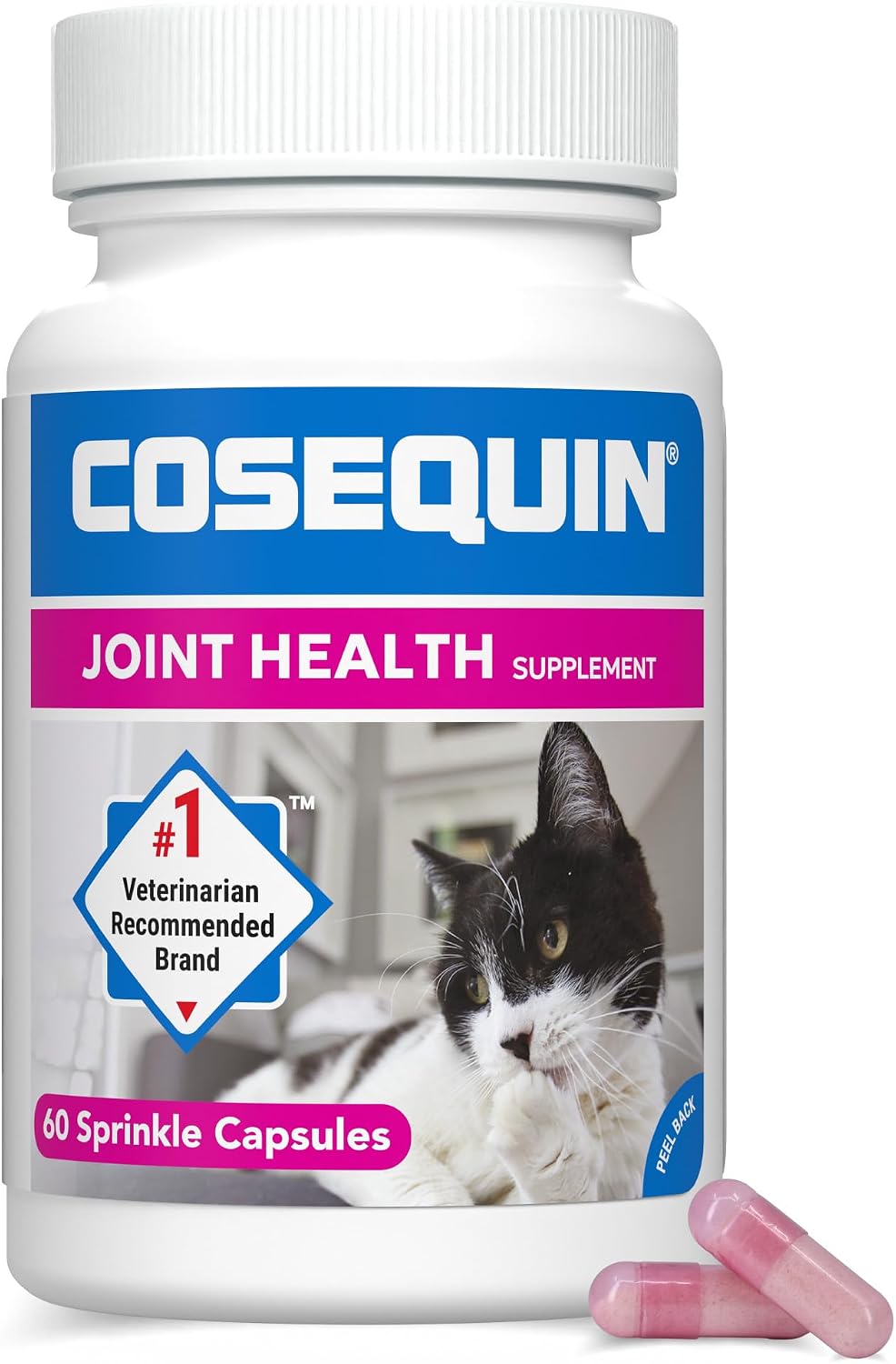 Nutramax Cosequin Joint Supplement for Cats, Easy Sprinkle Capsule, 60ct