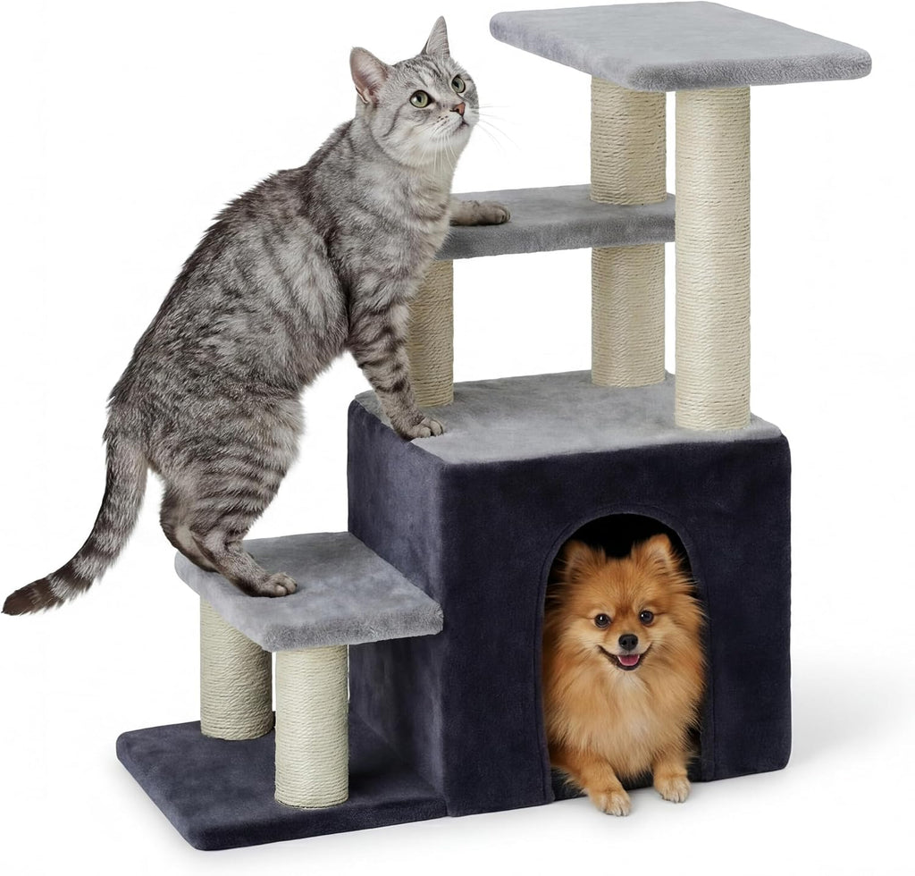 Heybly Cat Scratching Post, Pet Steps for Indoor Cats and Dogs, HSP002SGW