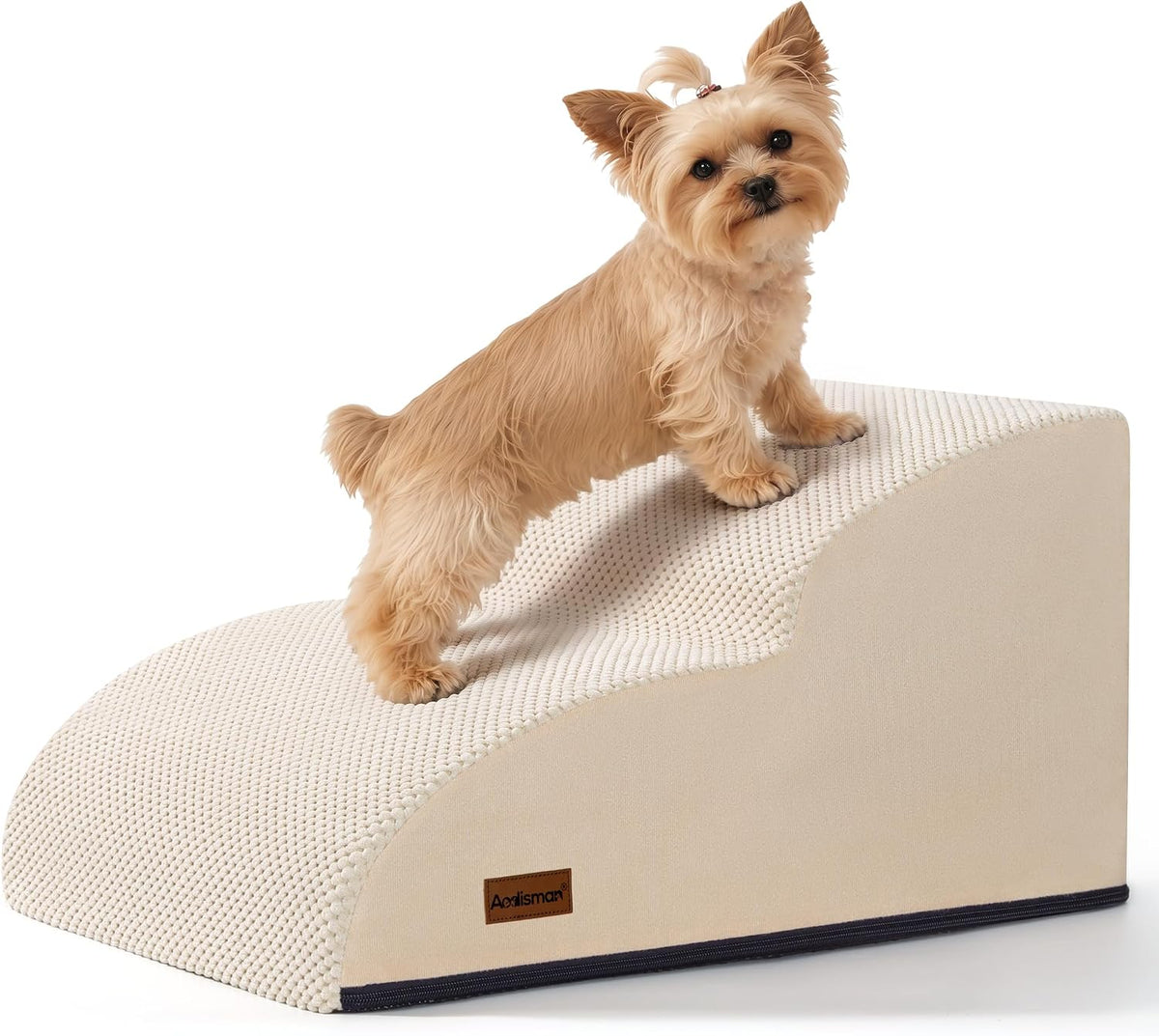 Aodisman Dog Stairs for Small Dogs, Extended 2-Step Pet Ramp for Couch