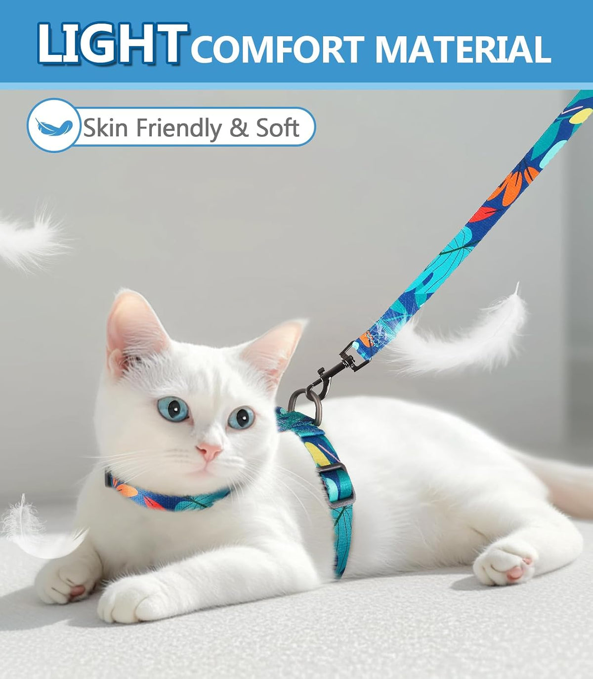 Halypet Cat Harness and Leash Set, Escape Proof Cat Harnesses