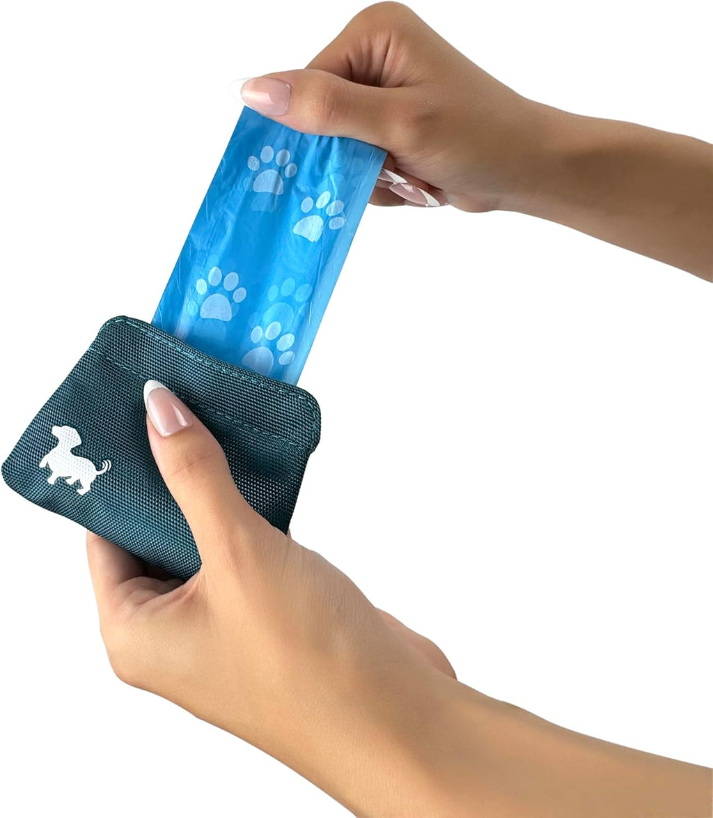 Pocket Sized Dog Treat Pouch - Treat Pouches for Pet Training - Dog Treat Pouch with Magnetic Closure - Dog Walking Treat Bag for Dog Training - Turquoise