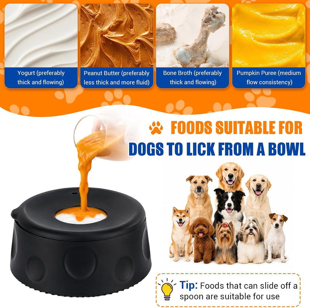 Slow Feeder Dog Bowl, Large Capacity Silicone for Medium & Large Dogs