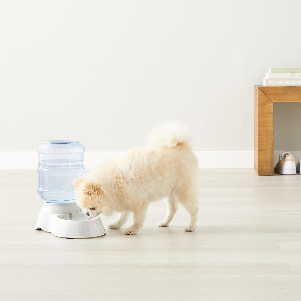 Amazon Basics Gravity Pet Water Dispenser for Cat and Dog, Easy to Clean, 135.3fl.oz Capacity, Small (Pack of 4)