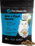 Pet Honesty Vet Backed Skin & Coat Cat Vitamins, Chicken, 90-Day Supply