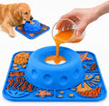 2-in-1 Slow Feeder Dog Bowl with Rolling Ball, Dog Lick Bowl & Lick Mat