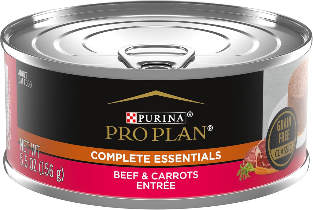 Purina Pro Plan Complete Essentials Wet Cat Food Pate, (24) 5.5 oz