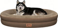 Waterproof Orthopedic Dog Bed for Extra Large Dogs, Coffee