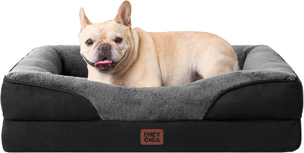EHEYCIGA Orthopedic Dog Bed for Medium Dog, Memory Foam Dog Couch