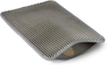 Amazon Basics Double-Layer Cat Litter Mat, Honeycomb Design, Waterproof & Urine-Proof, Non-Slip Scatter Control Trapper Mat, Easy Clean, Soft on Paws, Grey, 15" x 24"