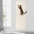 FHTONGE Extra Tall Thickened Cat Wall Climbing Carpet with 16 Screws, White