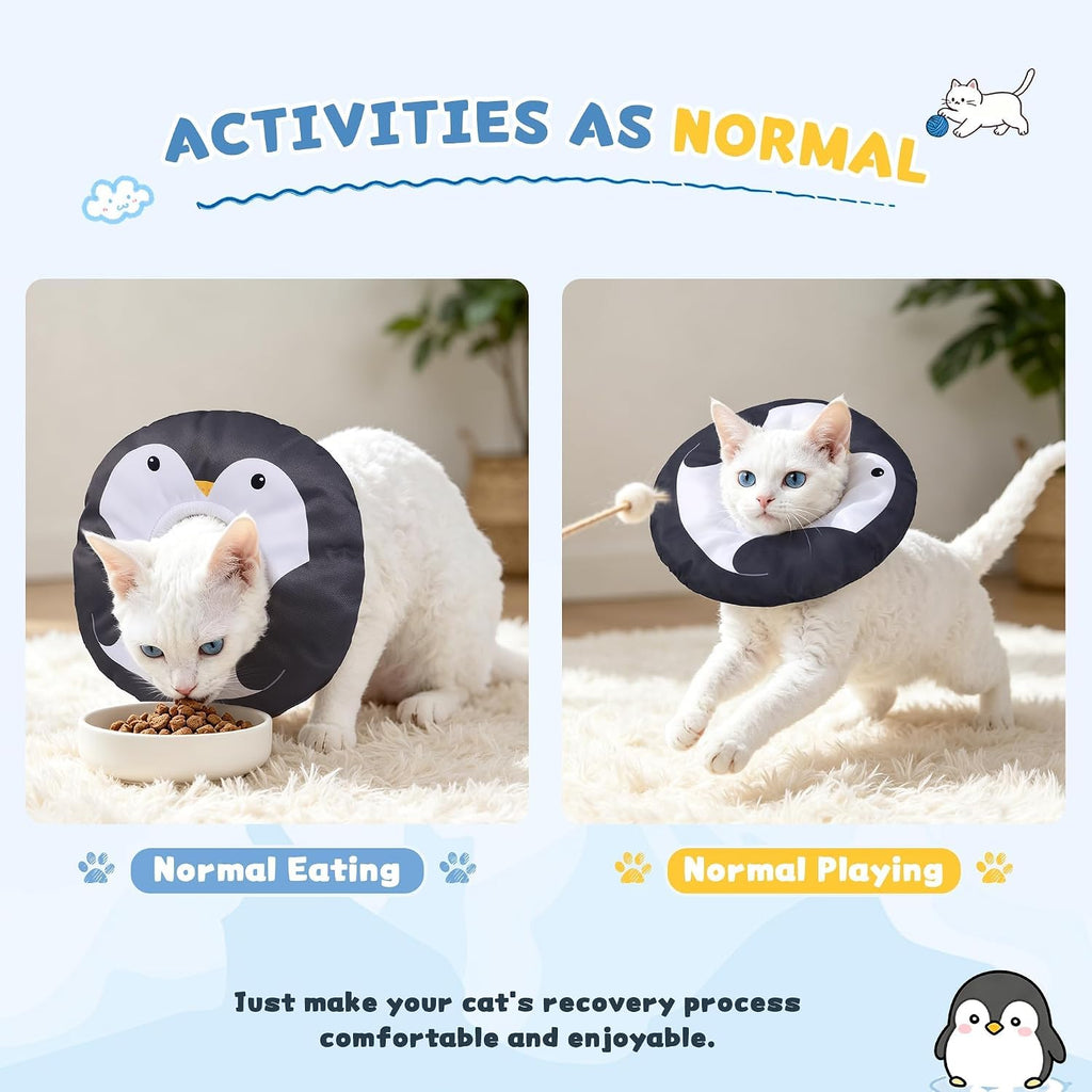 Soft Cat Cone, Medium Waterproof Cat Recovery Collar