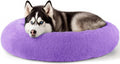 Extra Large Dog Beds, 36in Human Dog Anxiety Relief Comfort Bed (Purple)
