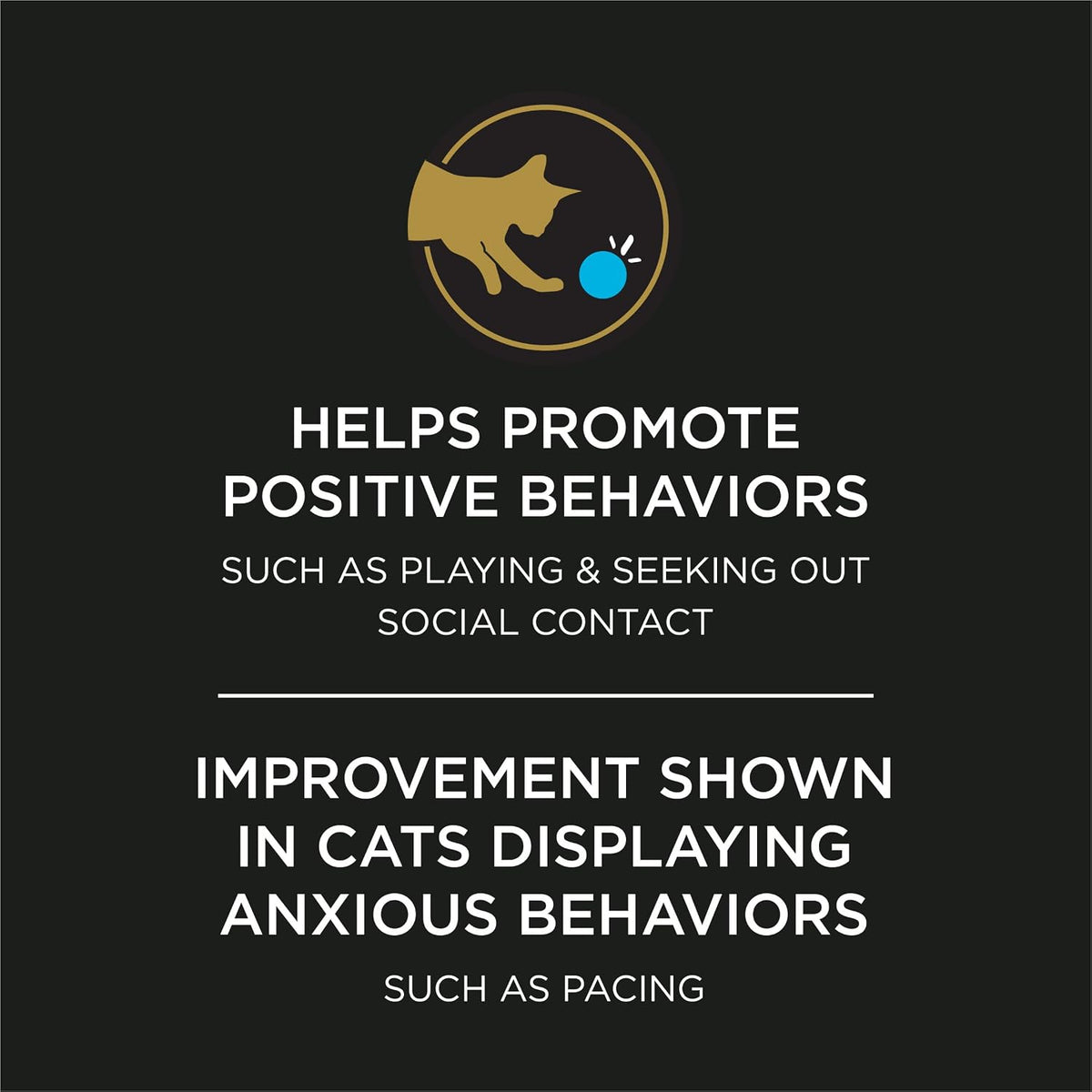 Purina Pro Plan Veterinary Supplements Calming Care for Cats, Feline Calming Probiotic Supplement, Cat Digestive and Behavioral Support, B. Longum BL999, 30 Sachets (Pack of 3)
