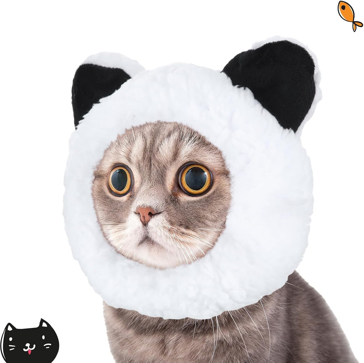 Weewooday 5 Pcs Cat Hat, Panda, Rabbit, Bee, Strawberry, Flower