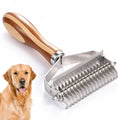 Dog Brush for Shedding & Dematting, Undercoat Rake for Long & Short Hair