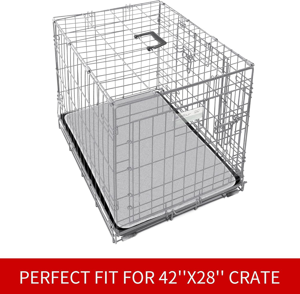 Dog Crate Mat and Washable Pee Pads for Dogs 2 Pack(42"X28")