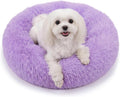 nononfish Soft Donut Dog Bed,Cozy Calming Bed for Puppies