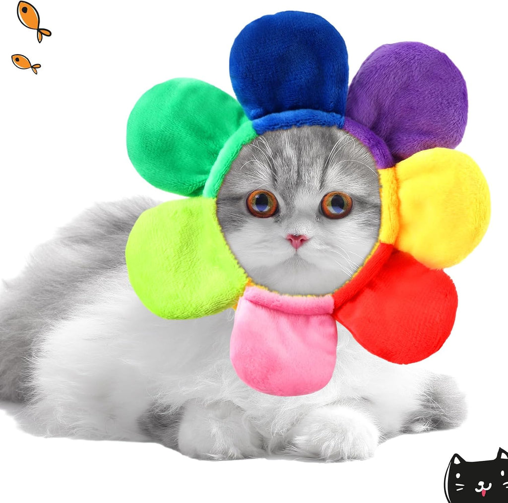 Weewooday 5 Pcs Cat Hat, Panda, Rabbit, Bee, Strawberry, Flower